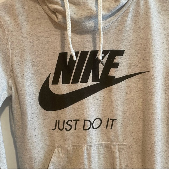 Nike | Gray Hood Ling Sleeve Top | Size S - Picture 4 of 9